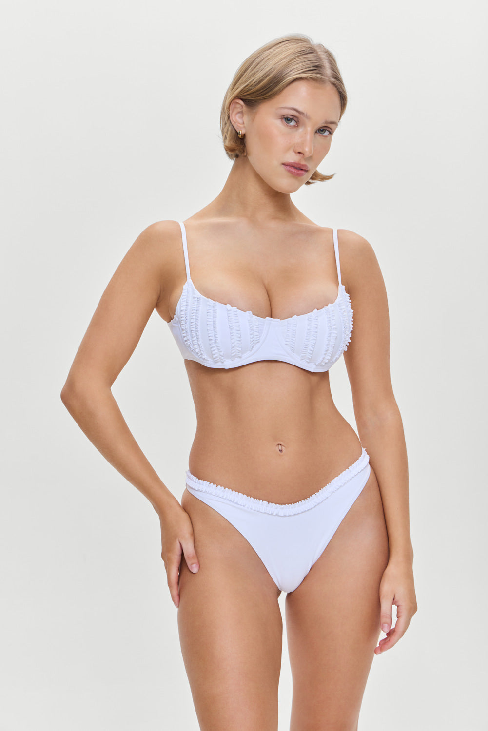 Cola Underwire Bikini Top - Optic White