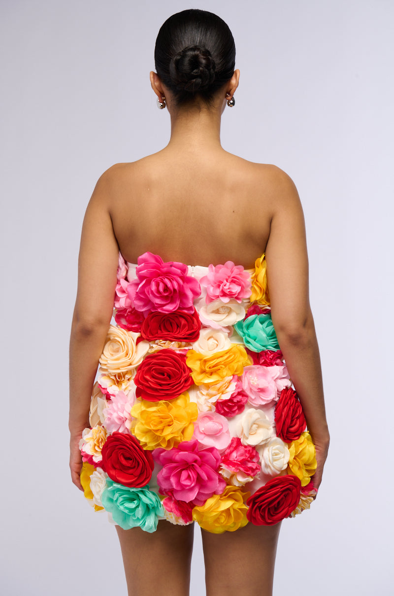 FLOWER POWER MINI DRESS