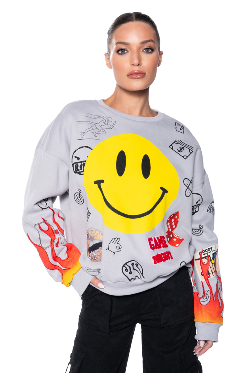 HAPPIER THAN EVER CREWNECK SWEATSHIRT