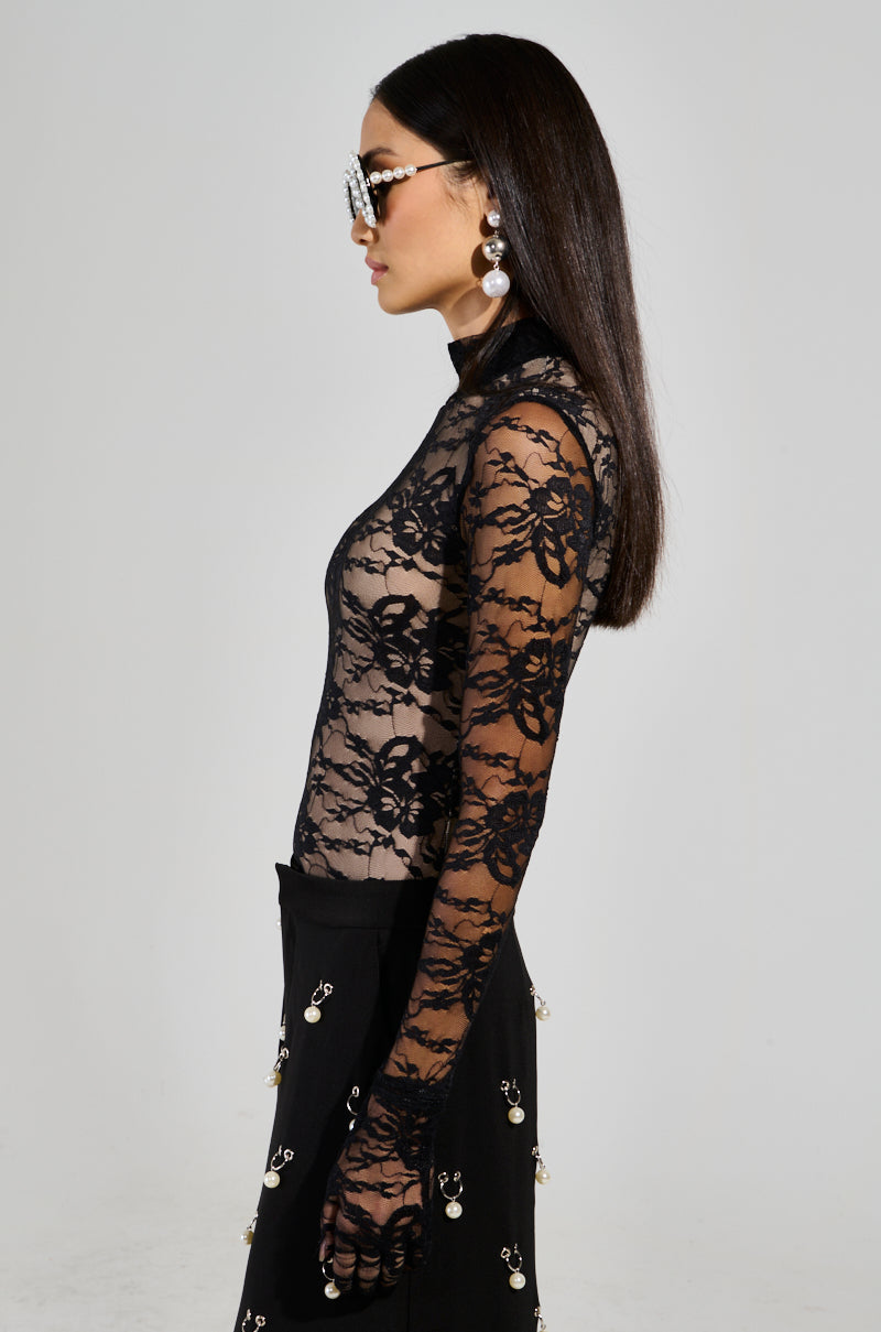 ALL THE ATTENTION LACE GLOVE BODYSUIT