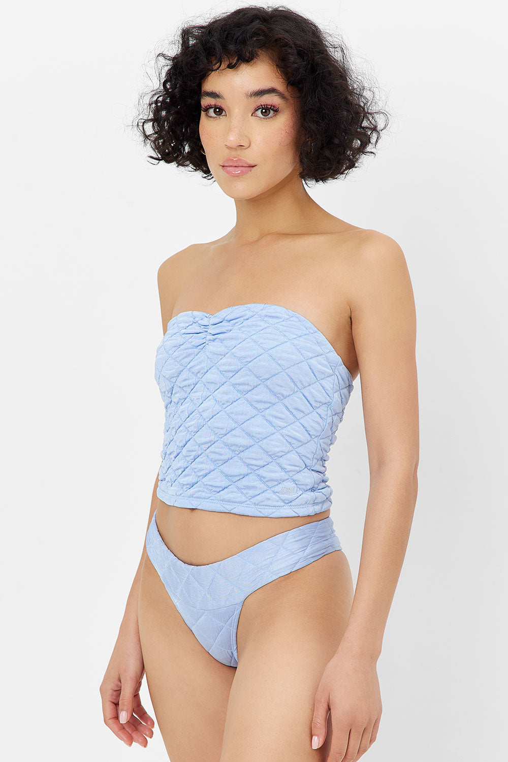 Sofia Thong Bikini Bottom - Baby Blue