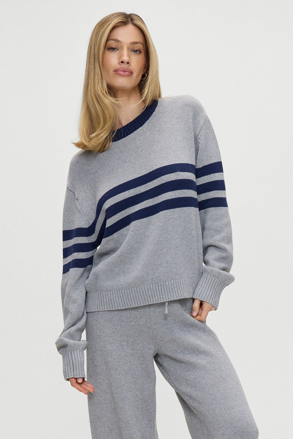 Kip Oversized Crewneck Sweater - Rain Cloud