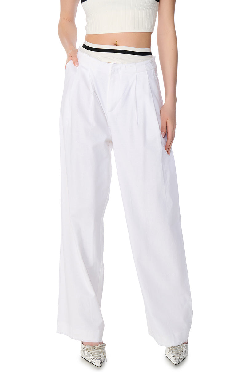 ALASTOR ELASTIC WAIST WIDE LEG TROUSER