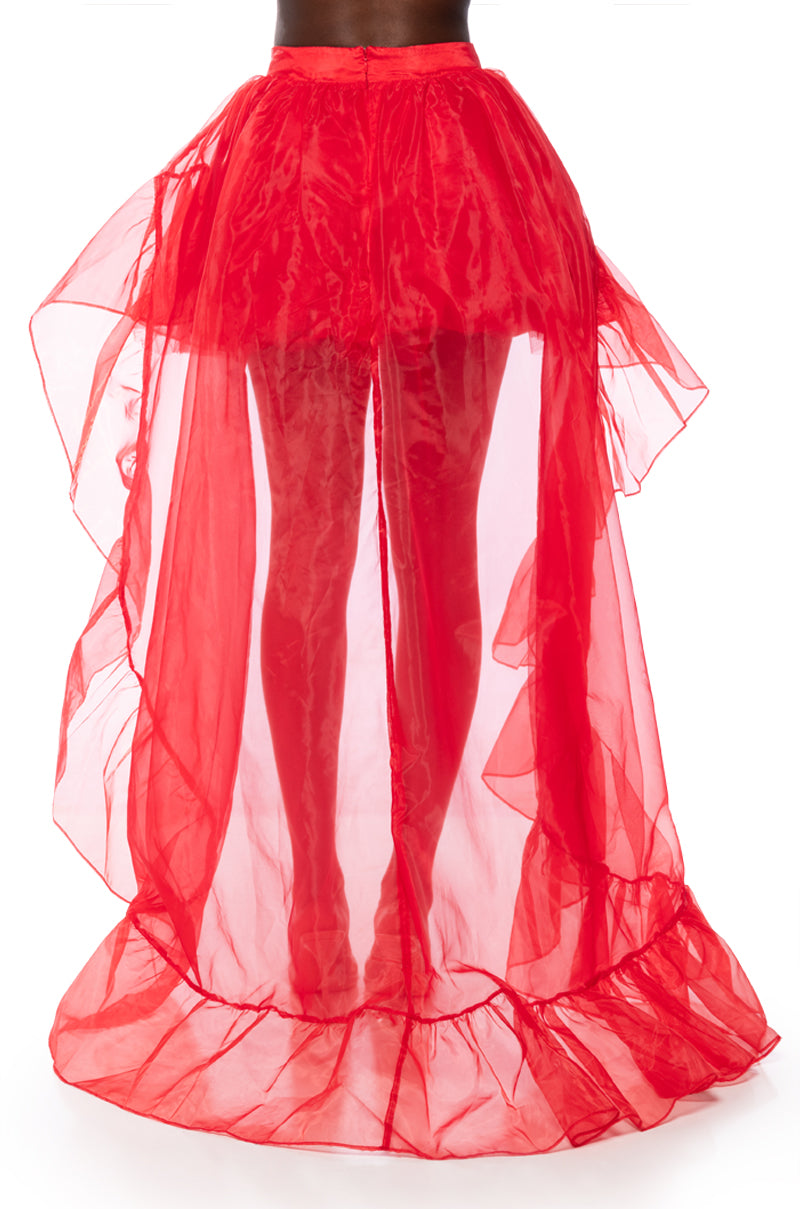 LOST IN A DREAM TULLE HIGH LOW SKIRT