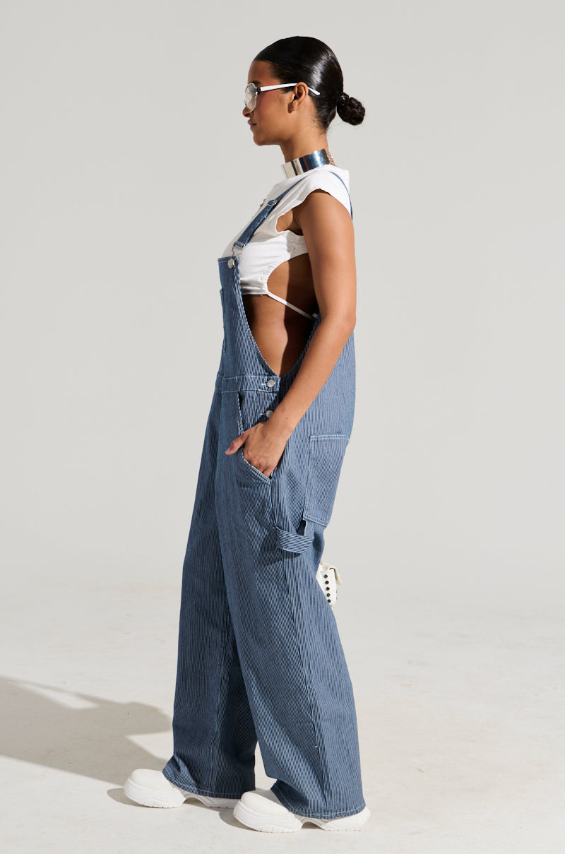 WALKING ON SUNSHINE DENIM JUMPSUIT