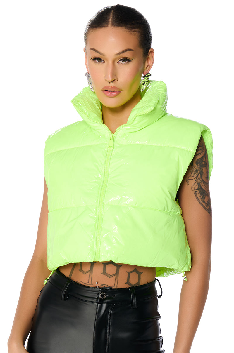 TAYLOR SAID CROP PUFFER VEST