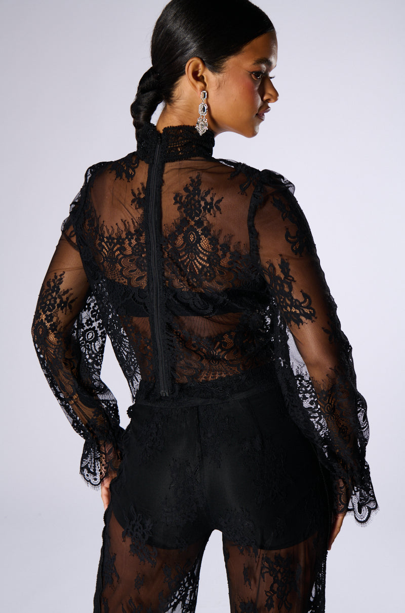 MISS ME YET LACE BLOUSE