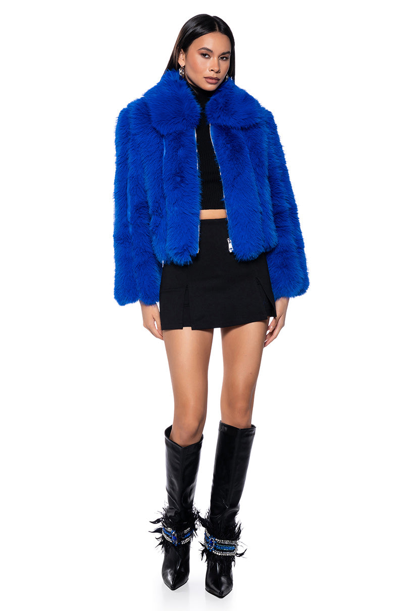 MARS GIRL FAUX FUR JACKET