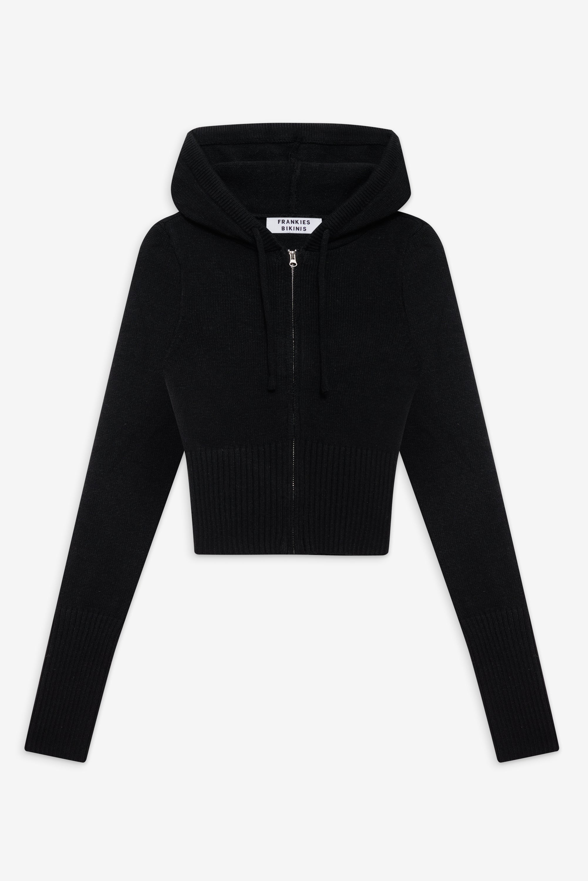 Aimee Zip Up Hoodie - Black