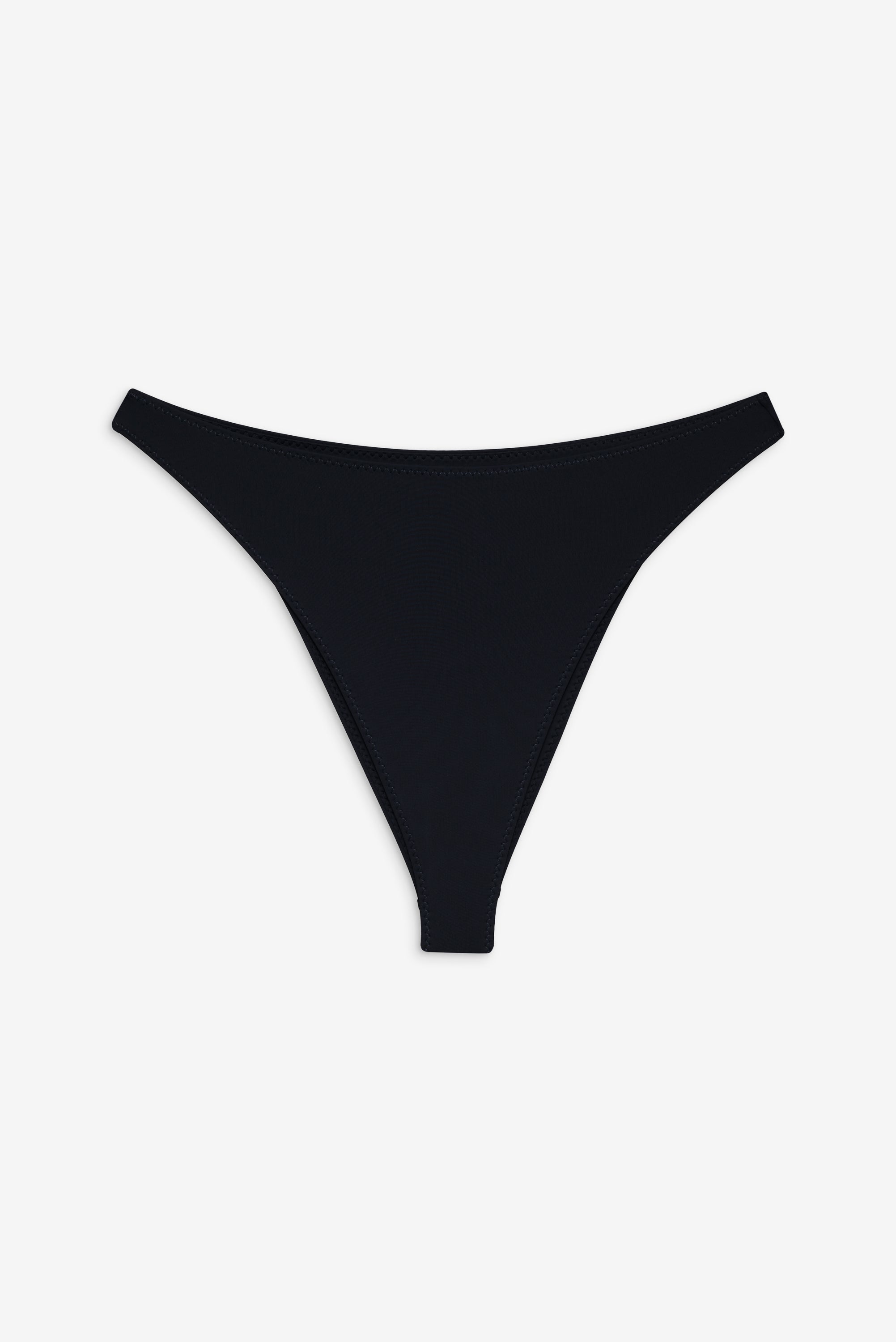 Beck High Waist Bikini Bottom - Black