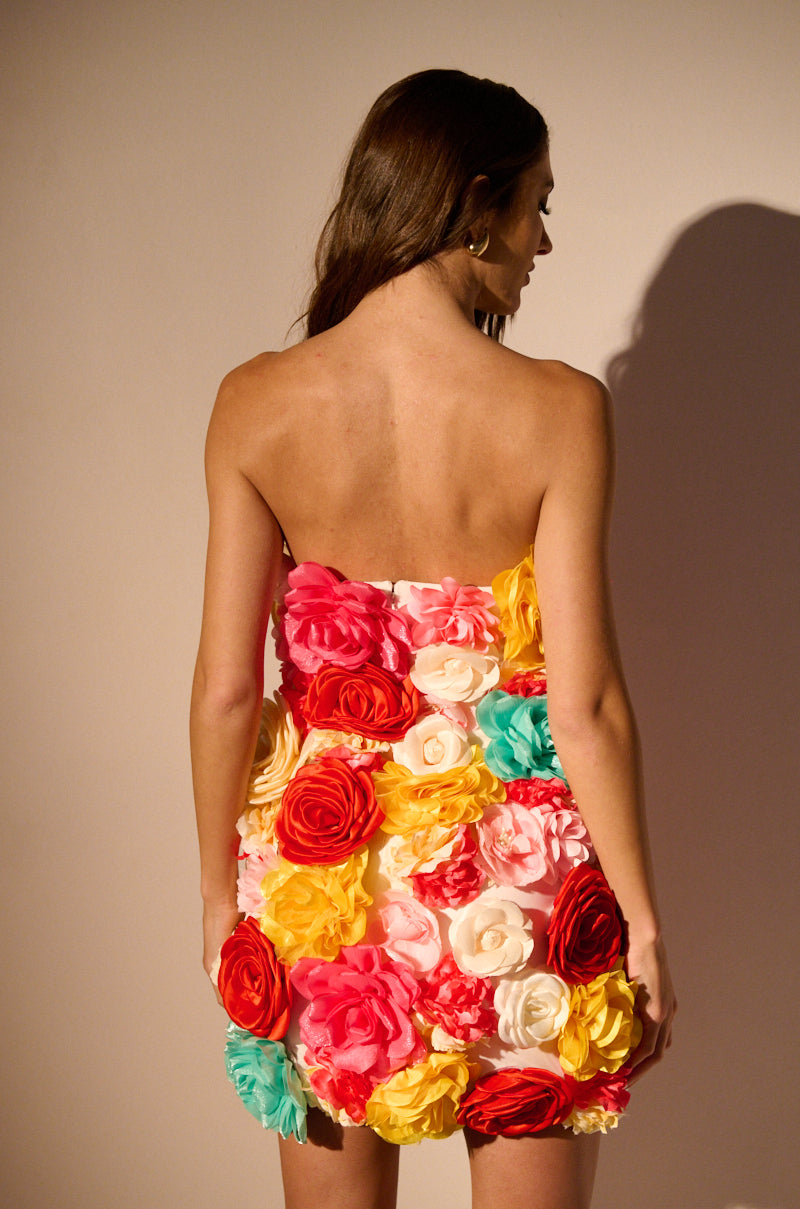 FLOWER POWER MINI DRESS