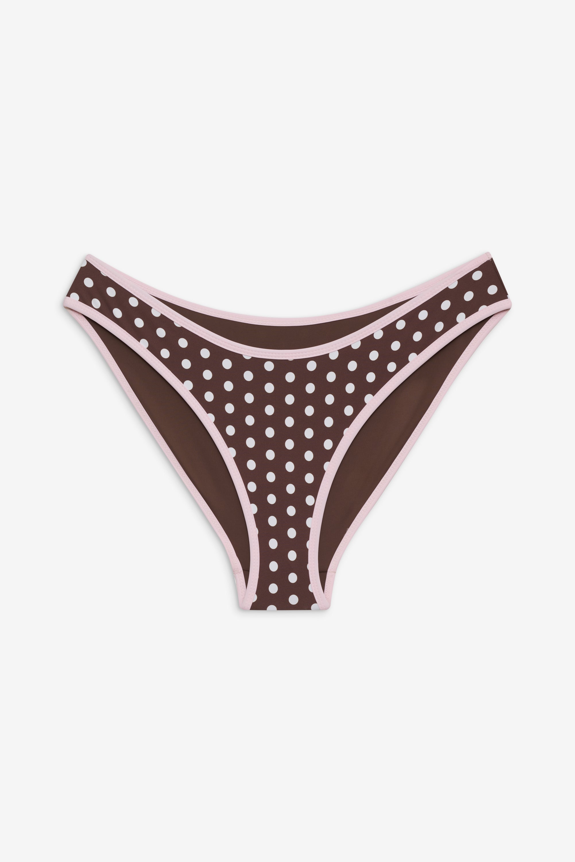 Catalina Full Coverage Bikini Bottom - Cocoa Dot