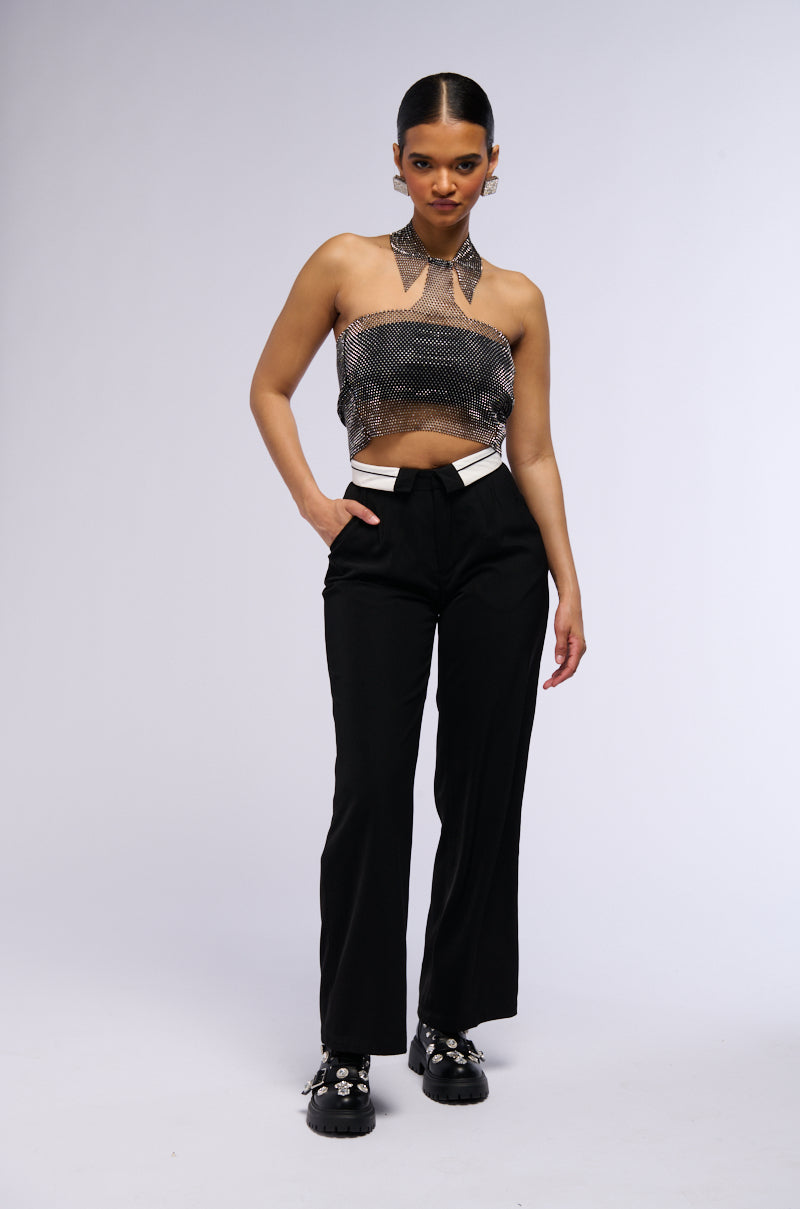 PLAY NICE FOLD OVER WAIST TROUSER