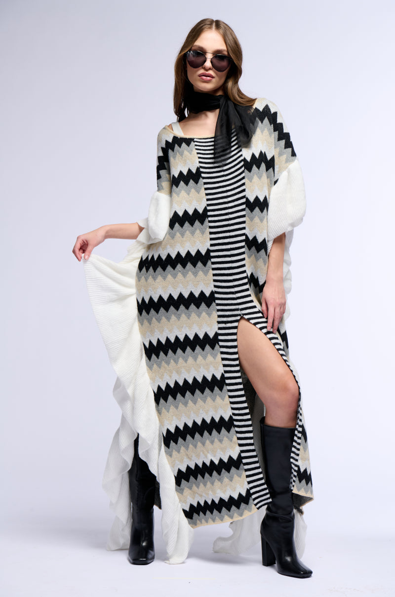 BOAT DAY KNIT MAXI COVER UP