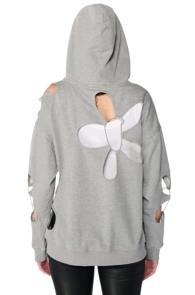 PARKER CUT OUT HOODIE