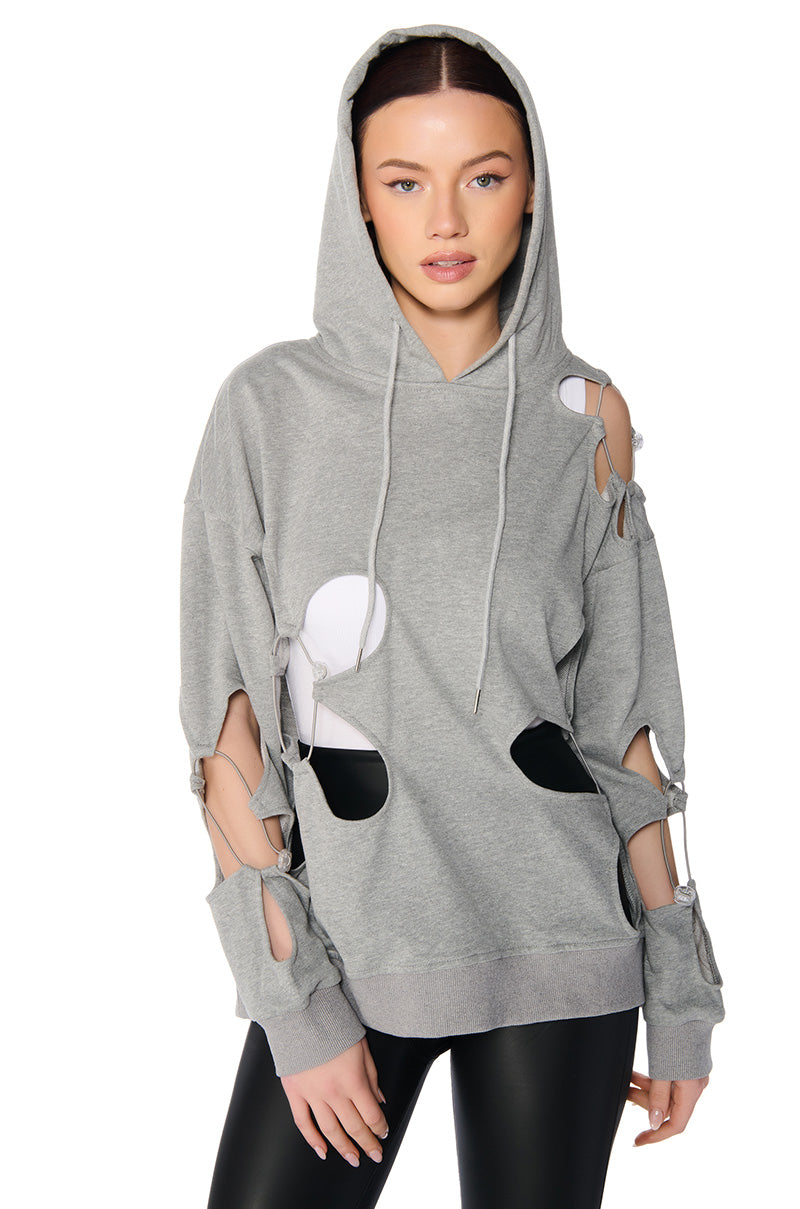 PARKER CUT OUT HOODIE