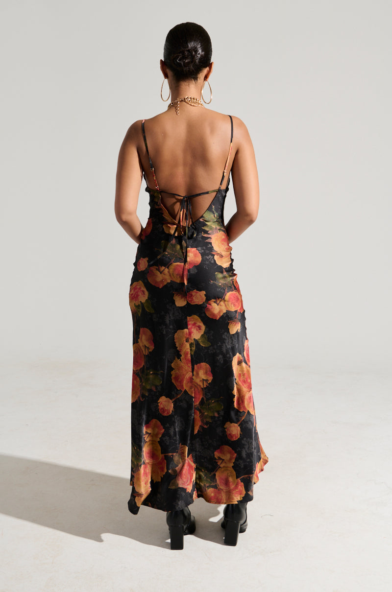 FLIRTY FLORAL MAXI DRESS