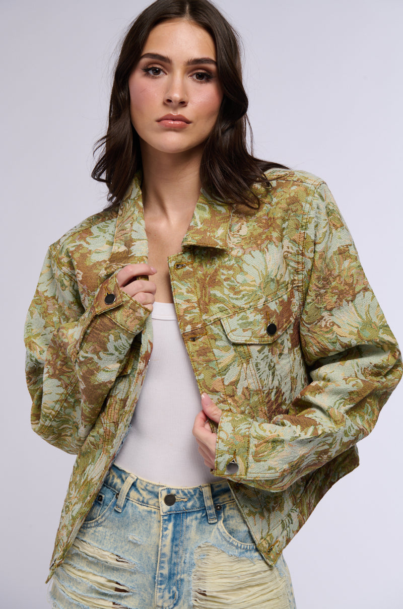 BROCADE TAPESTRY BOMBER JACKET