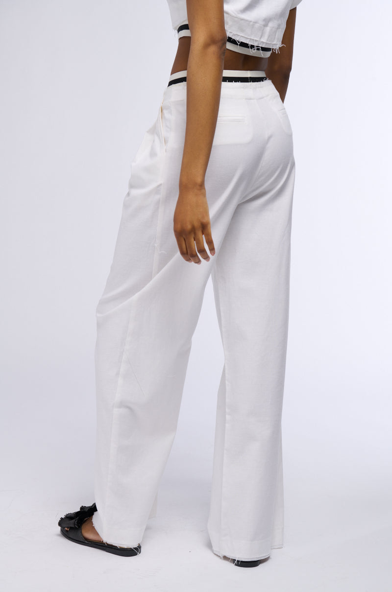 ALASTOR ELASTIC WAIST WIDE LEG TROUSER