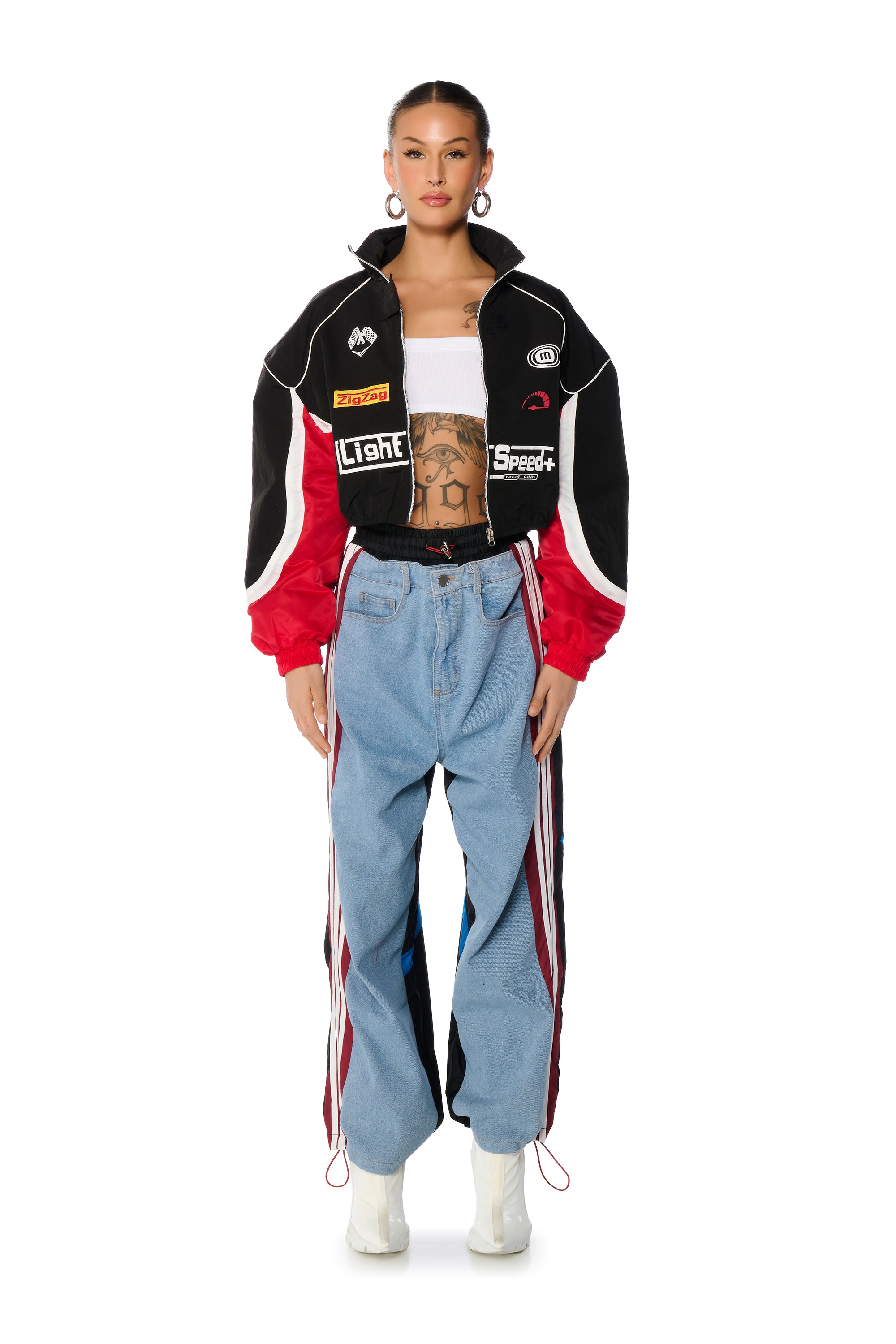 HAMILTON NYLON RACING BOMBER JACKET