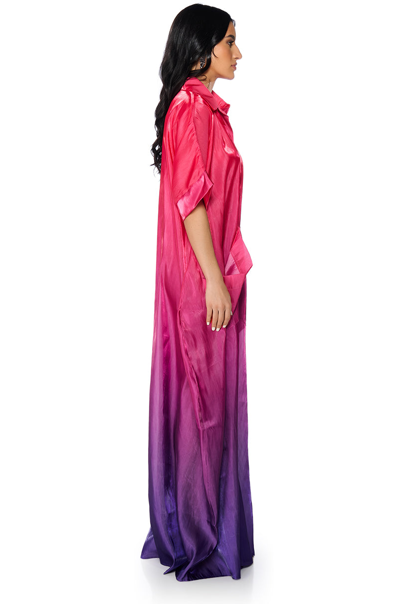 ISLA OMBRE OVERSIZED SATIN JUMPSUIT