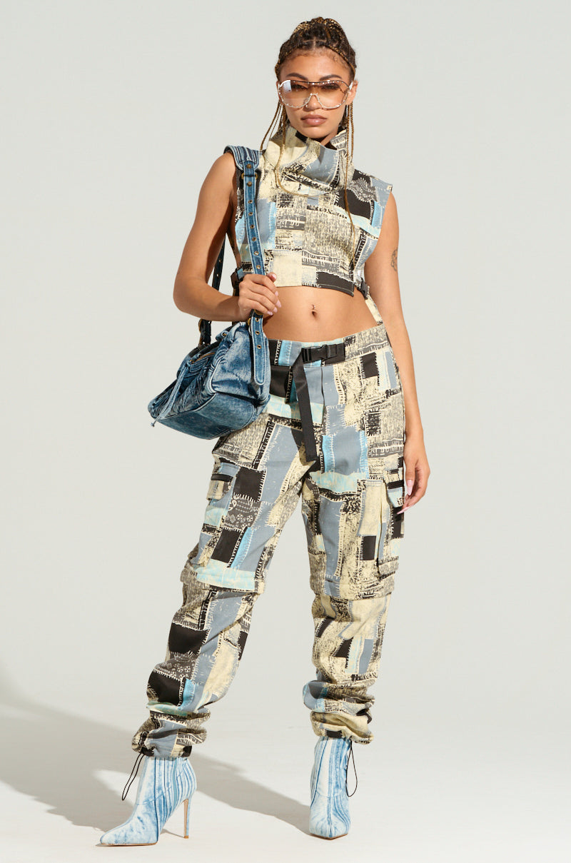 OUT OF MY HEAD PATCHWORK JOGGER PANT