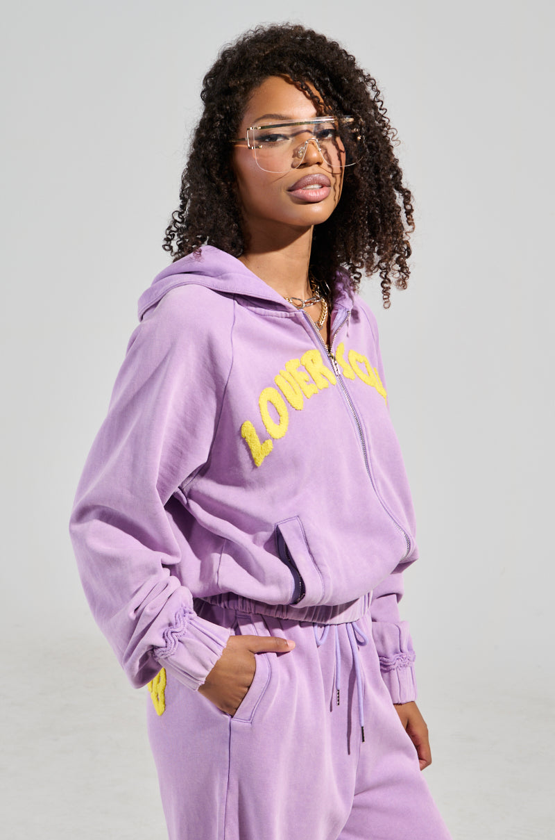 LOVERS CLUB ZIP UP HOODIE