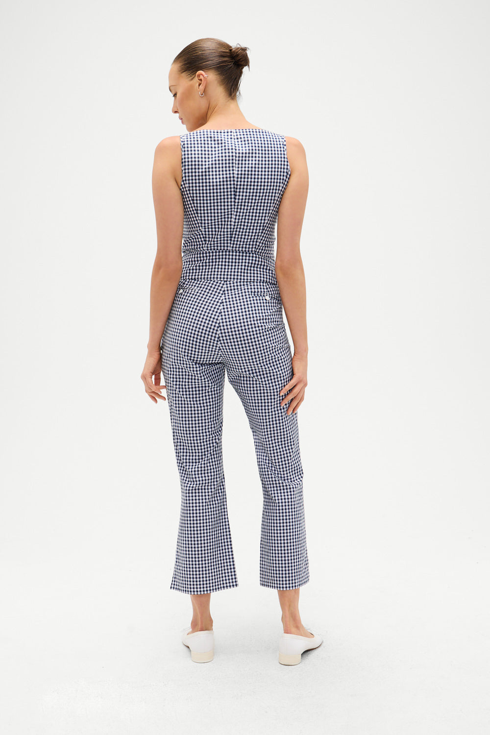 Parlour Gingham Capri Pant - Seaside Gingham