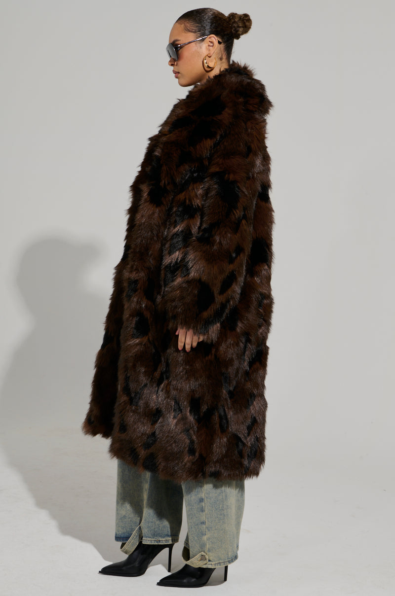 AUSTIN FAUX FUR TRENCH