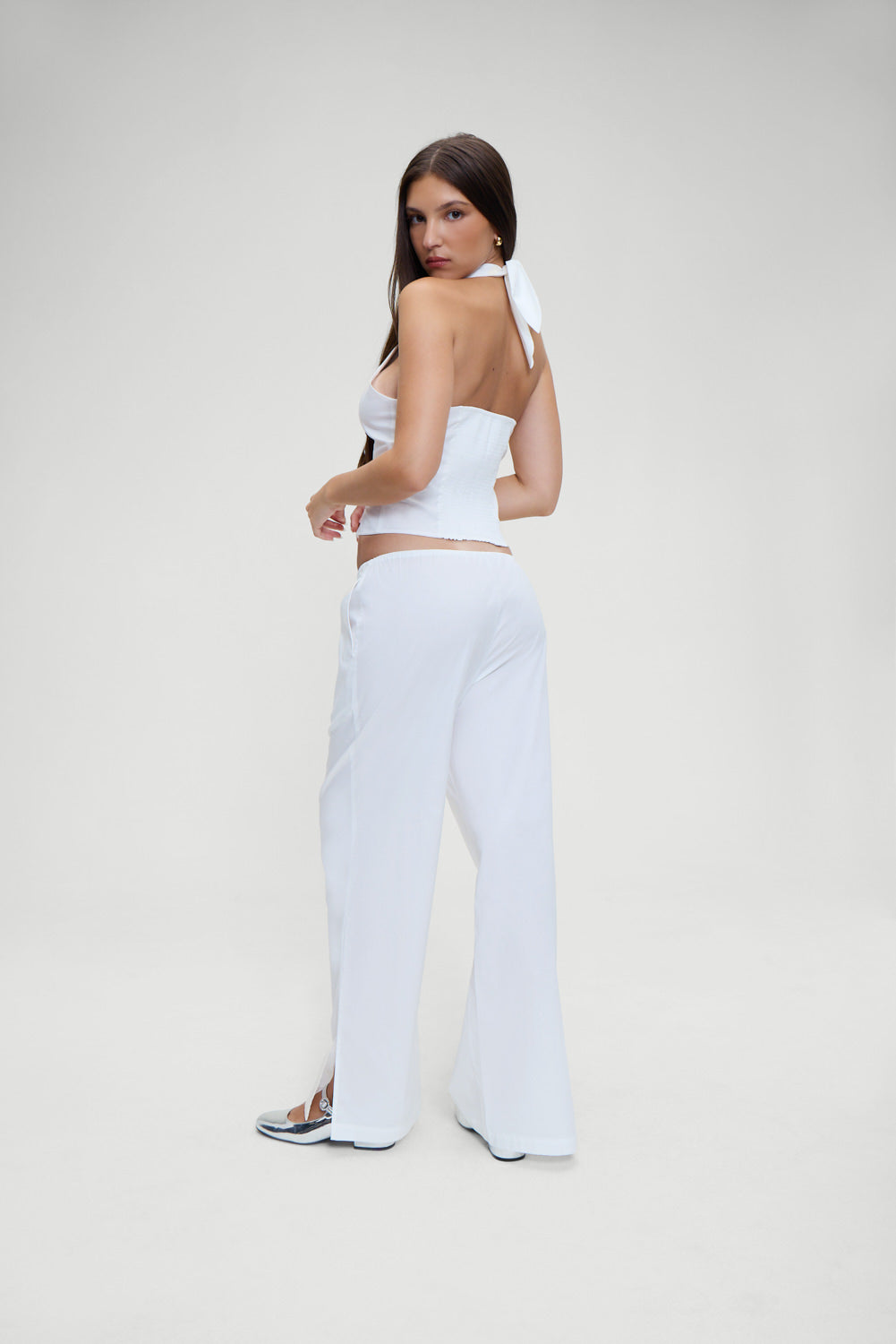 Cottage Halter Top - White