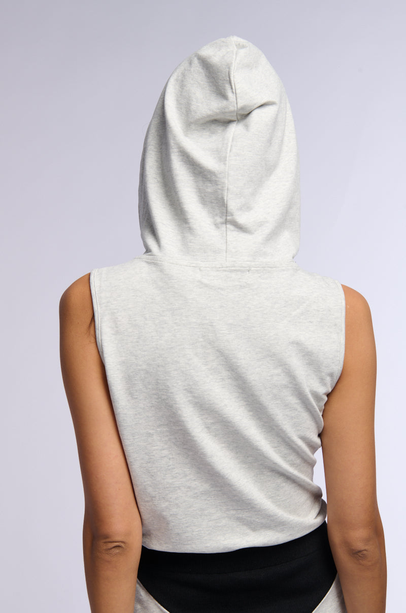 CHARLIE SLEEVELESS HOODED BODYSUIT