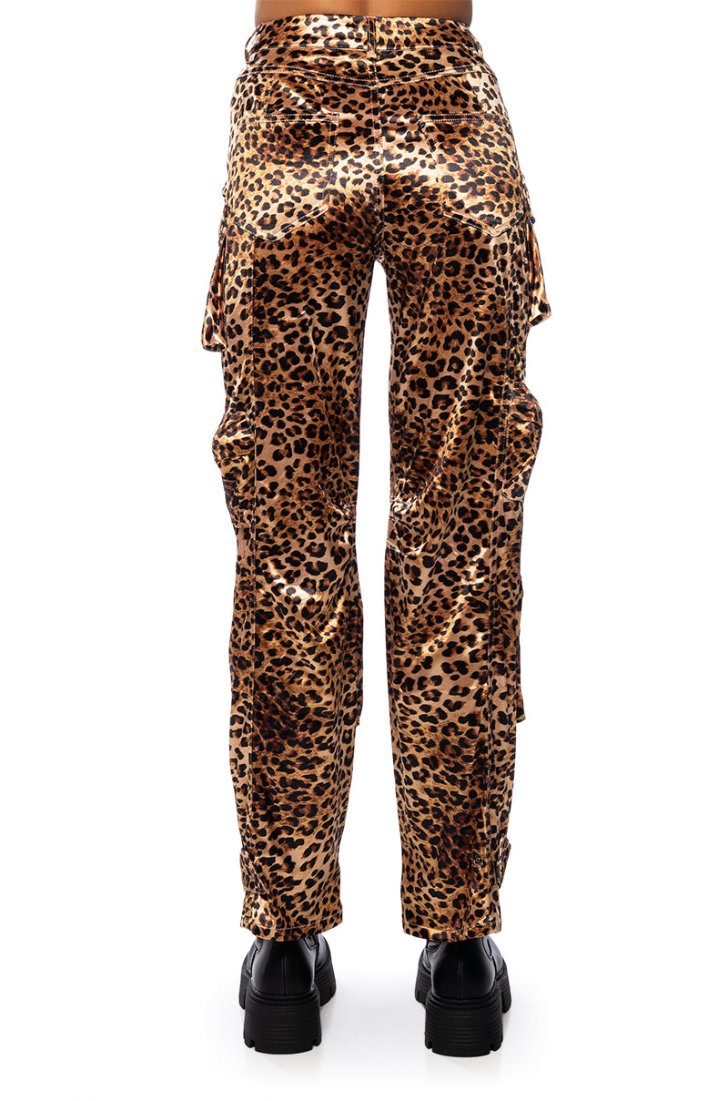 ANIMAL INSTINCT SATIN CARGO PANT