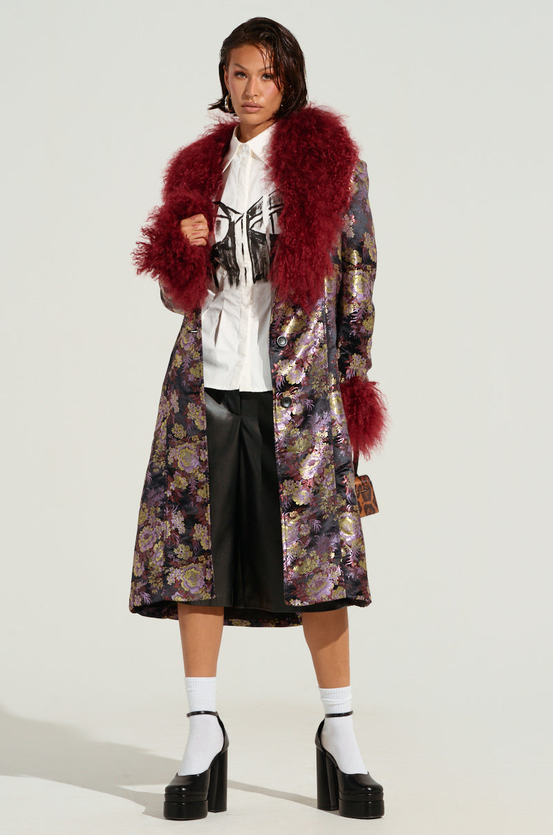 COSMO BROCADE TRENCH