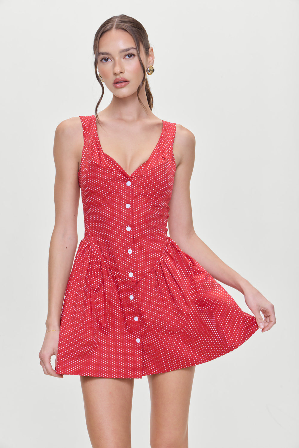 Charlotte Corset Mini Dress - Ladybug