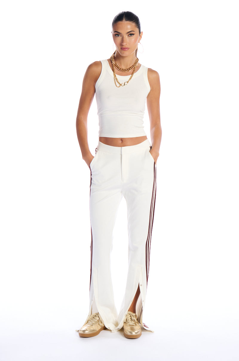 TYPE OF LOVE FLARE TROUSER WITH SIDE STRIPES