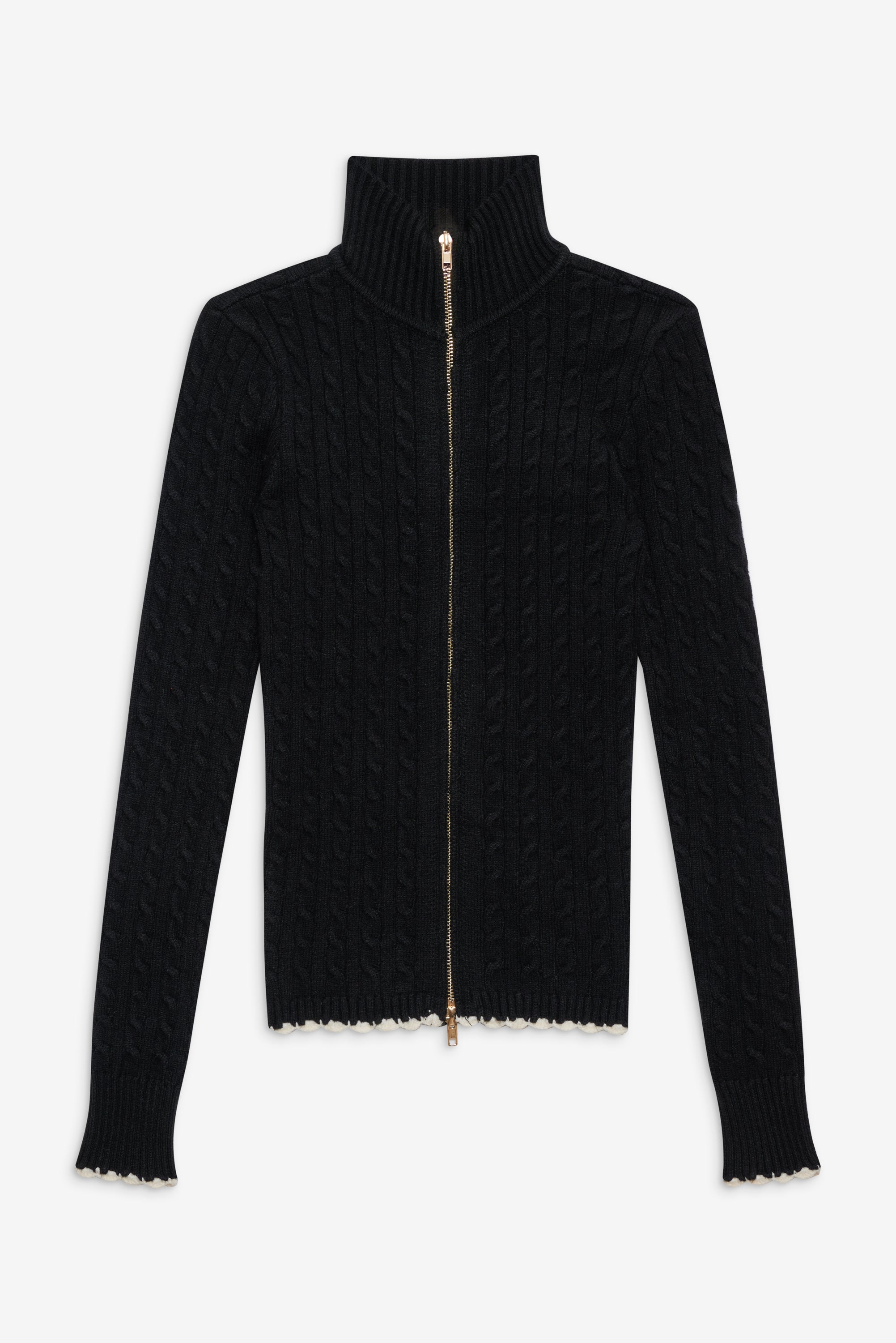 Carter Cable Knit Sweater - Black