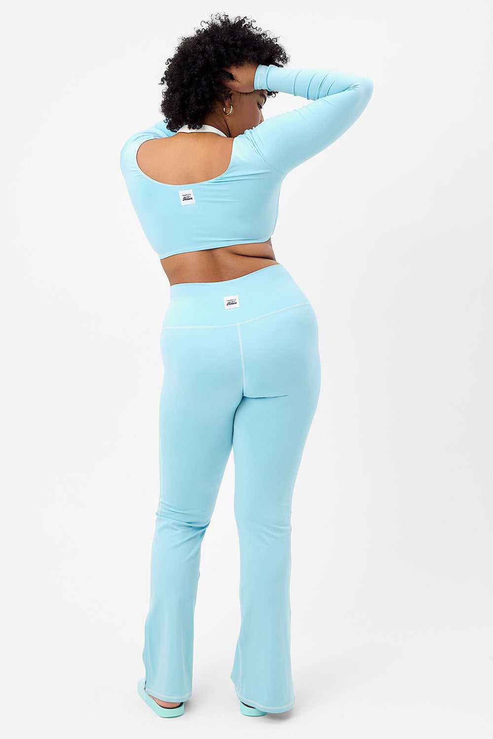 Zippy Flare Legging - Baby Blue