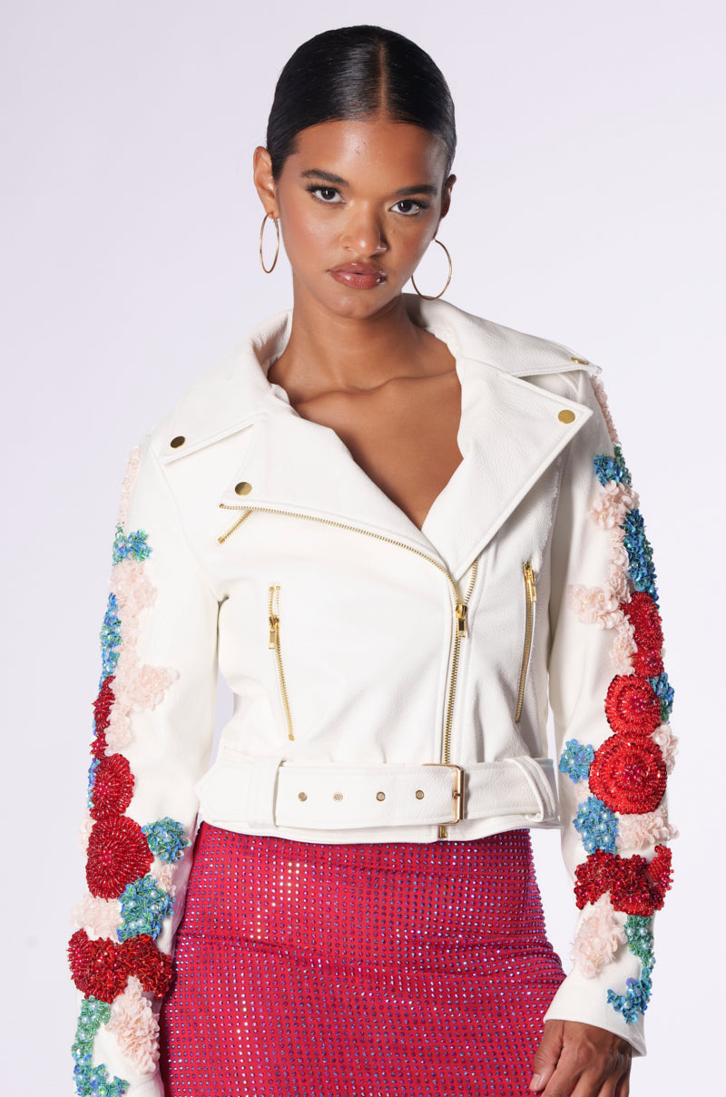 EVERY ROSE HAS A THORN MOTO JACKET