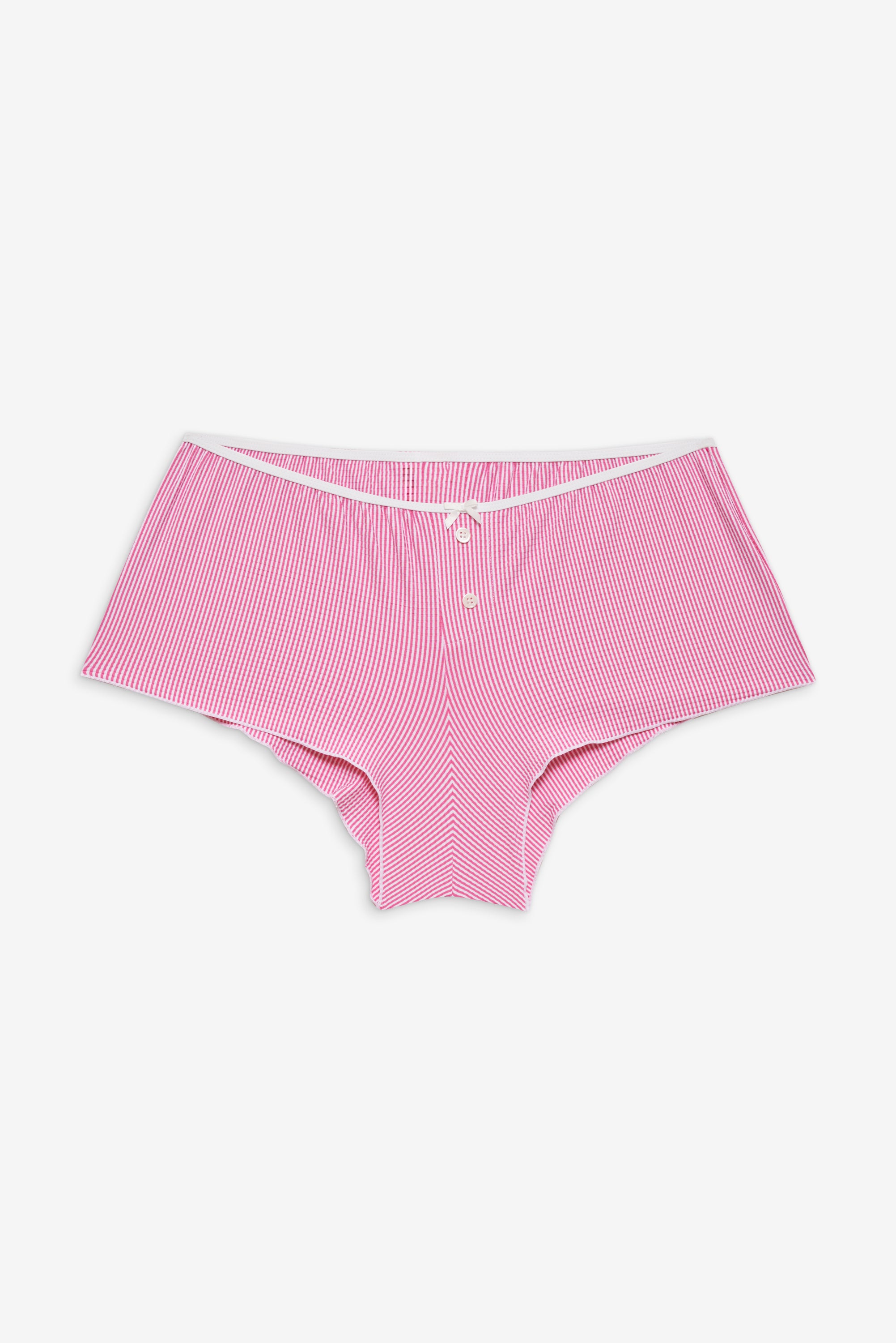 Indio Striped Booty Shorts - Pink Stripe