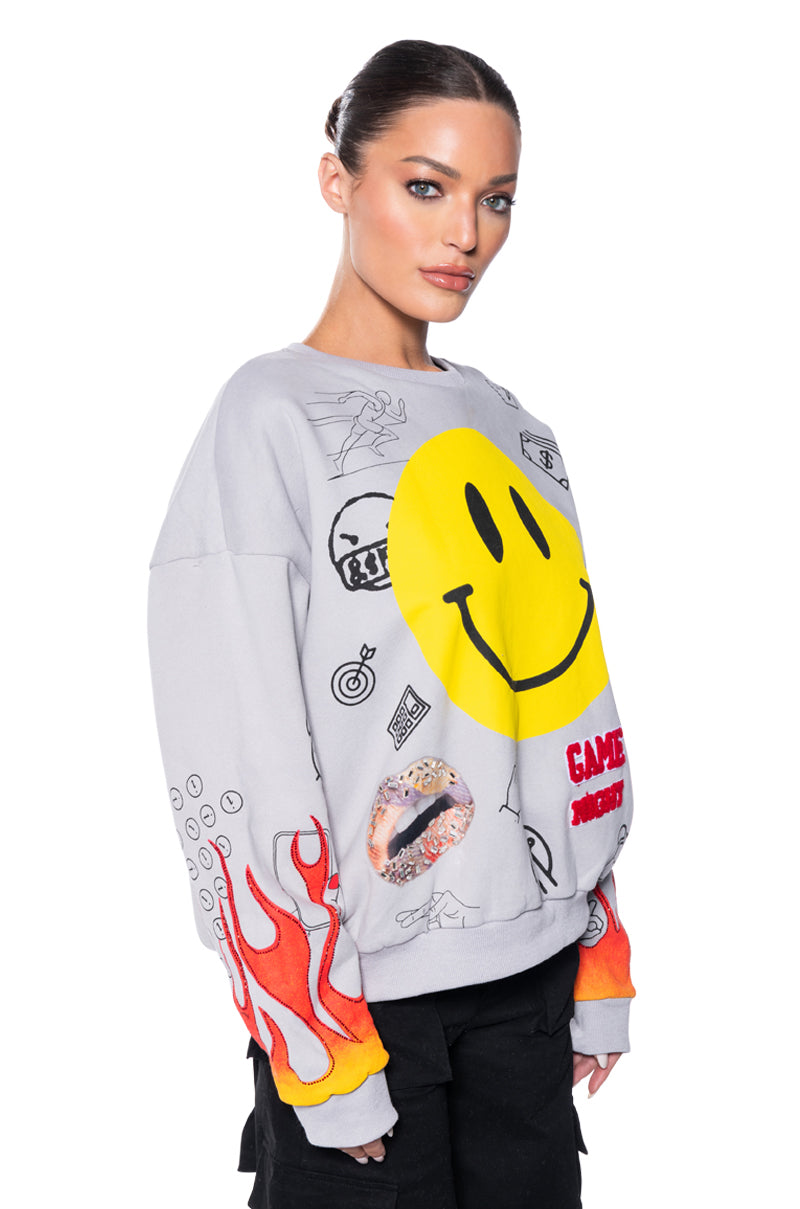 HAPPIER THAN EVER CREWNECK SWEATSHIRT