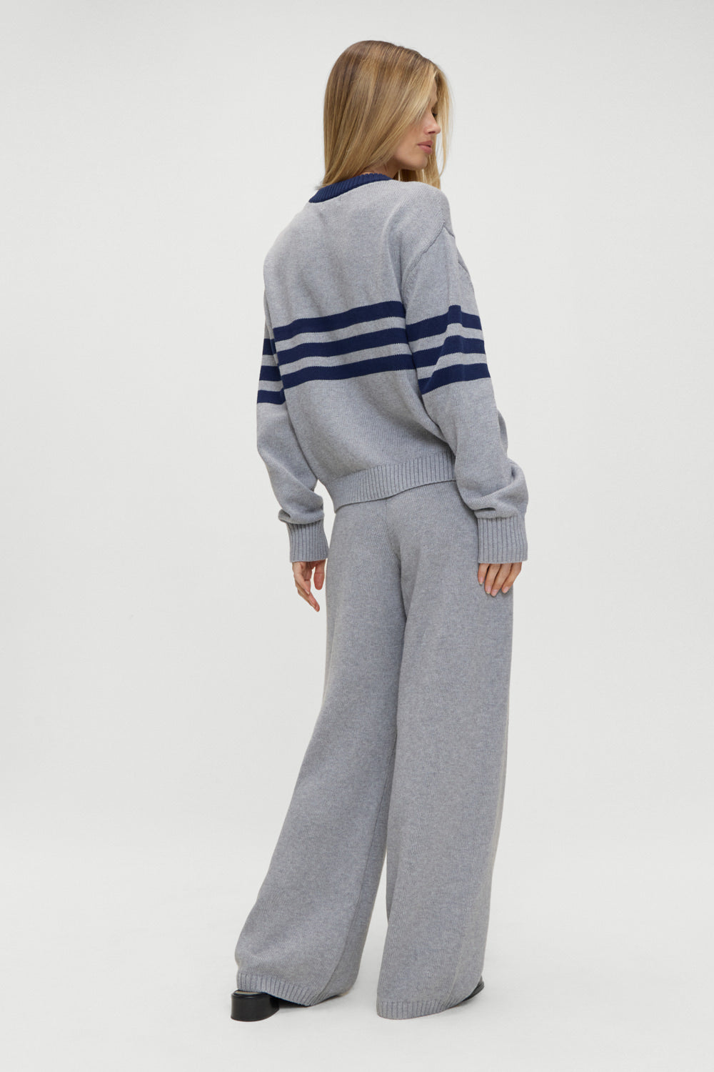 Kip Oversized Crewneck Sweater - Rain Cloud