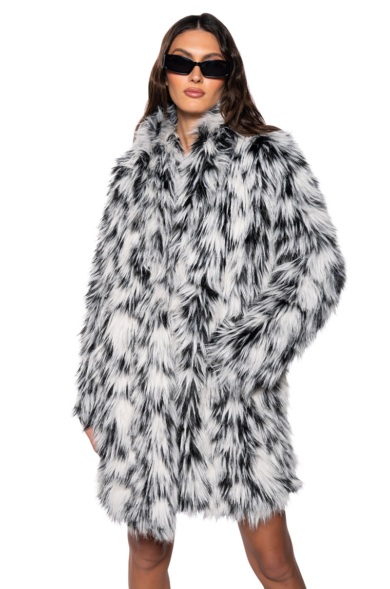 INTERSTELLAR MULTI FAUX FUR JACKET