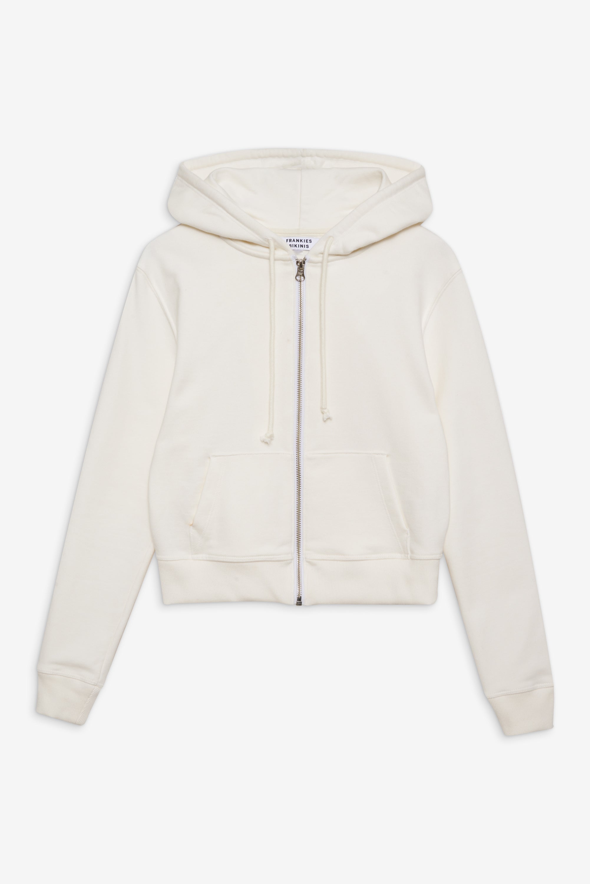 Fall Zip Up Hoodie - White