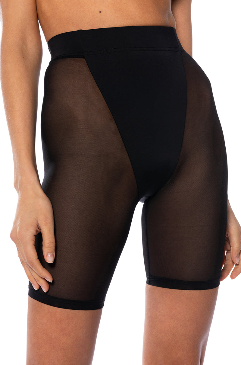 BARELY THERE MESH BIKER SHORT