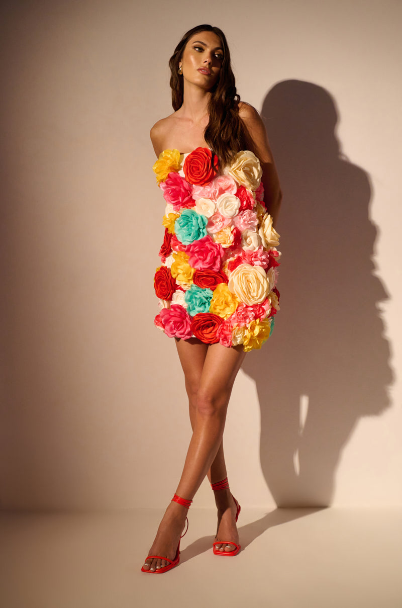 FLOWER POWER MINI DRESS