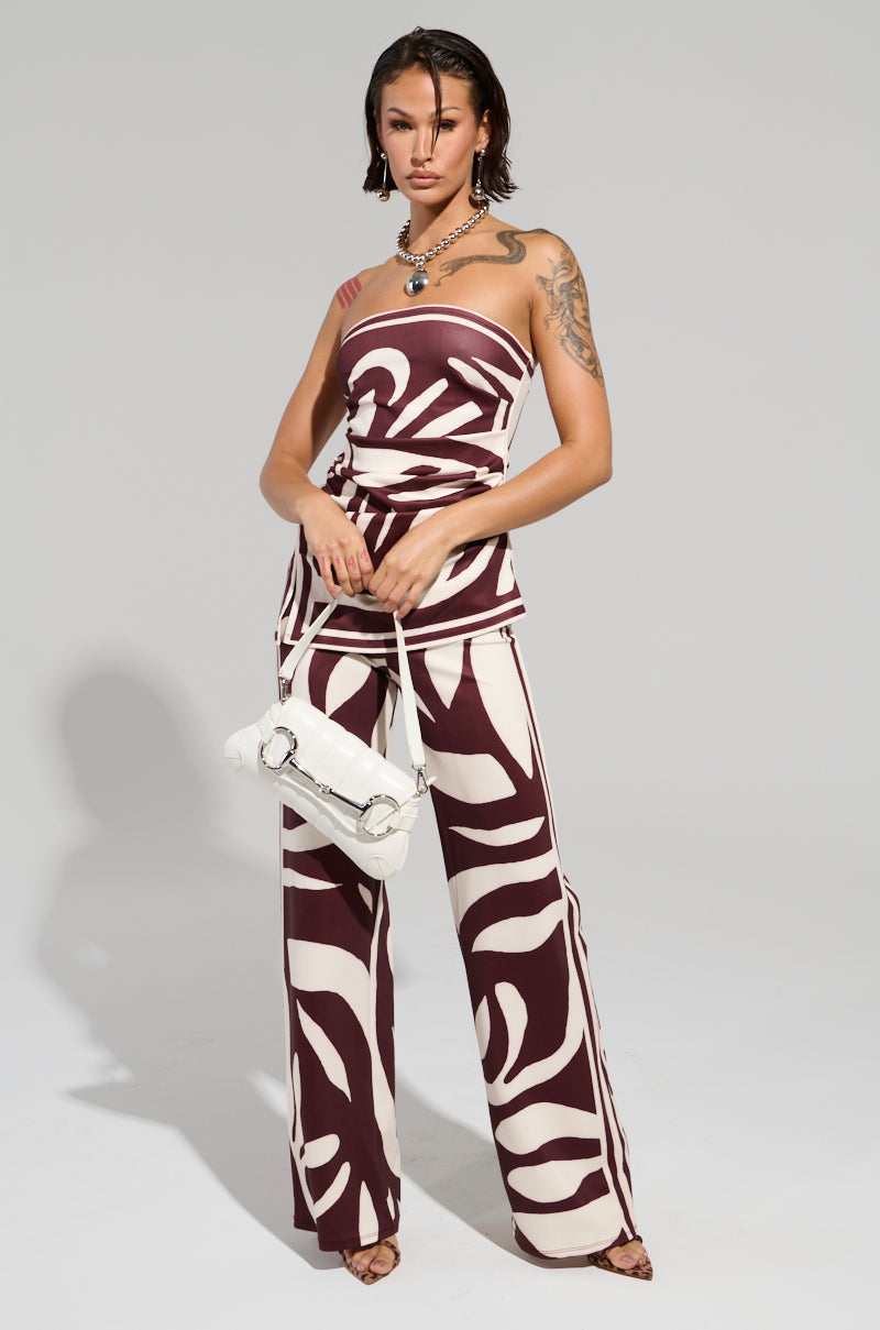 ONE FOR YOU PRINTED PALAZZO PANT