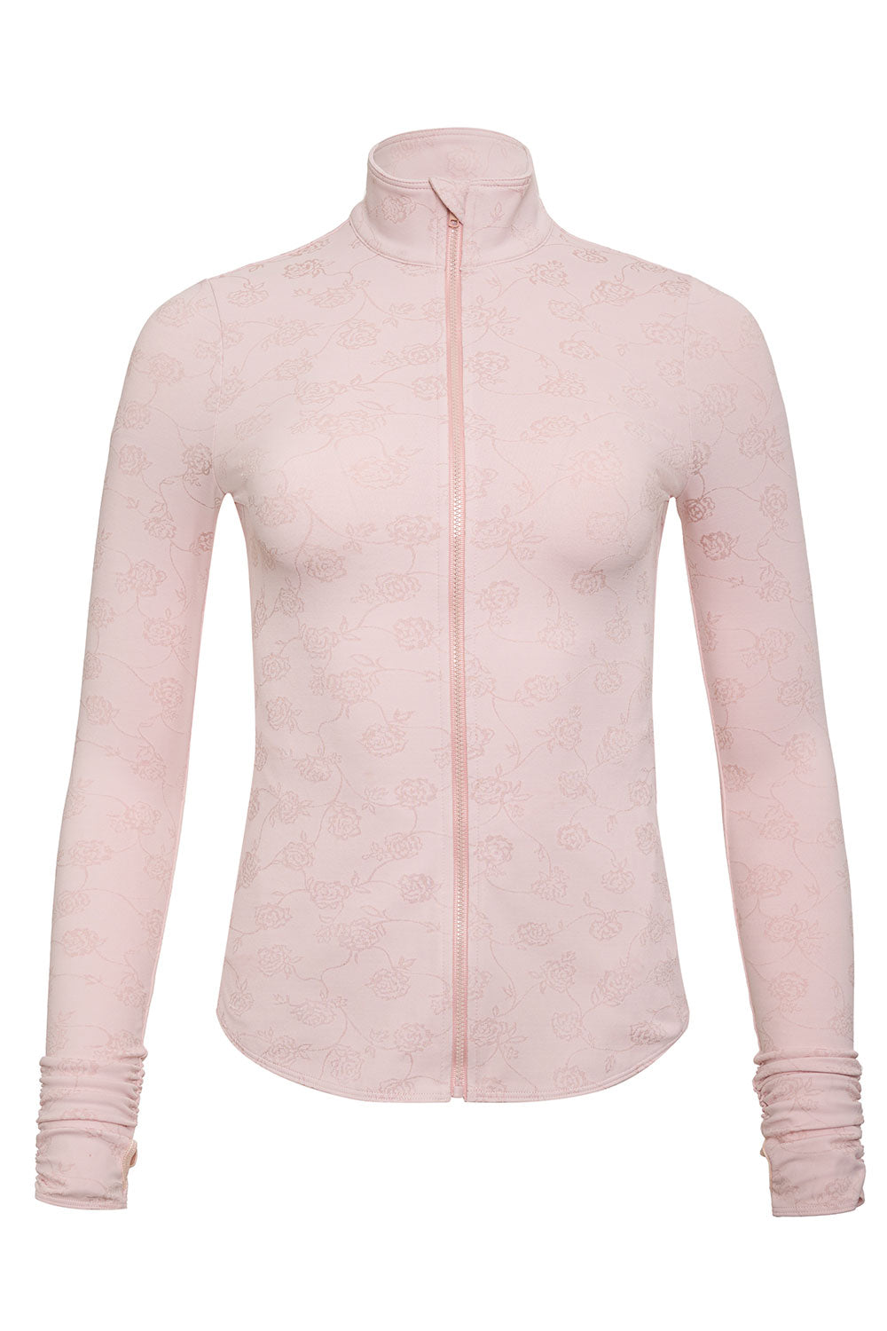 Renee Zip Up Jacket - Pink Petals