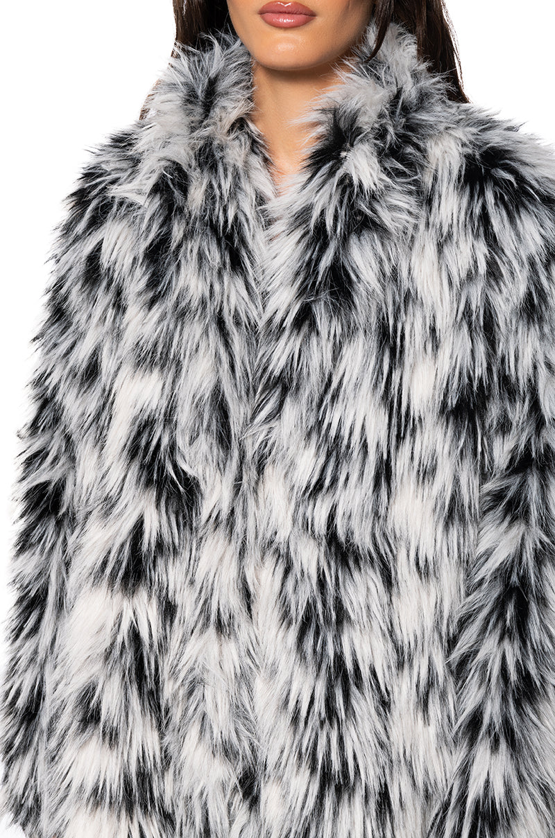 INTERSTELLAR MULTI FAUX FUR JACKET