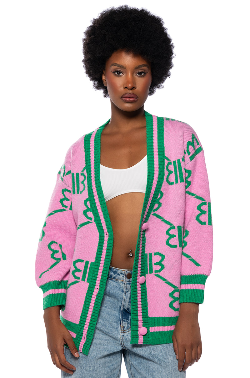 NEW MONEY OVERSIZED CARDIGAN