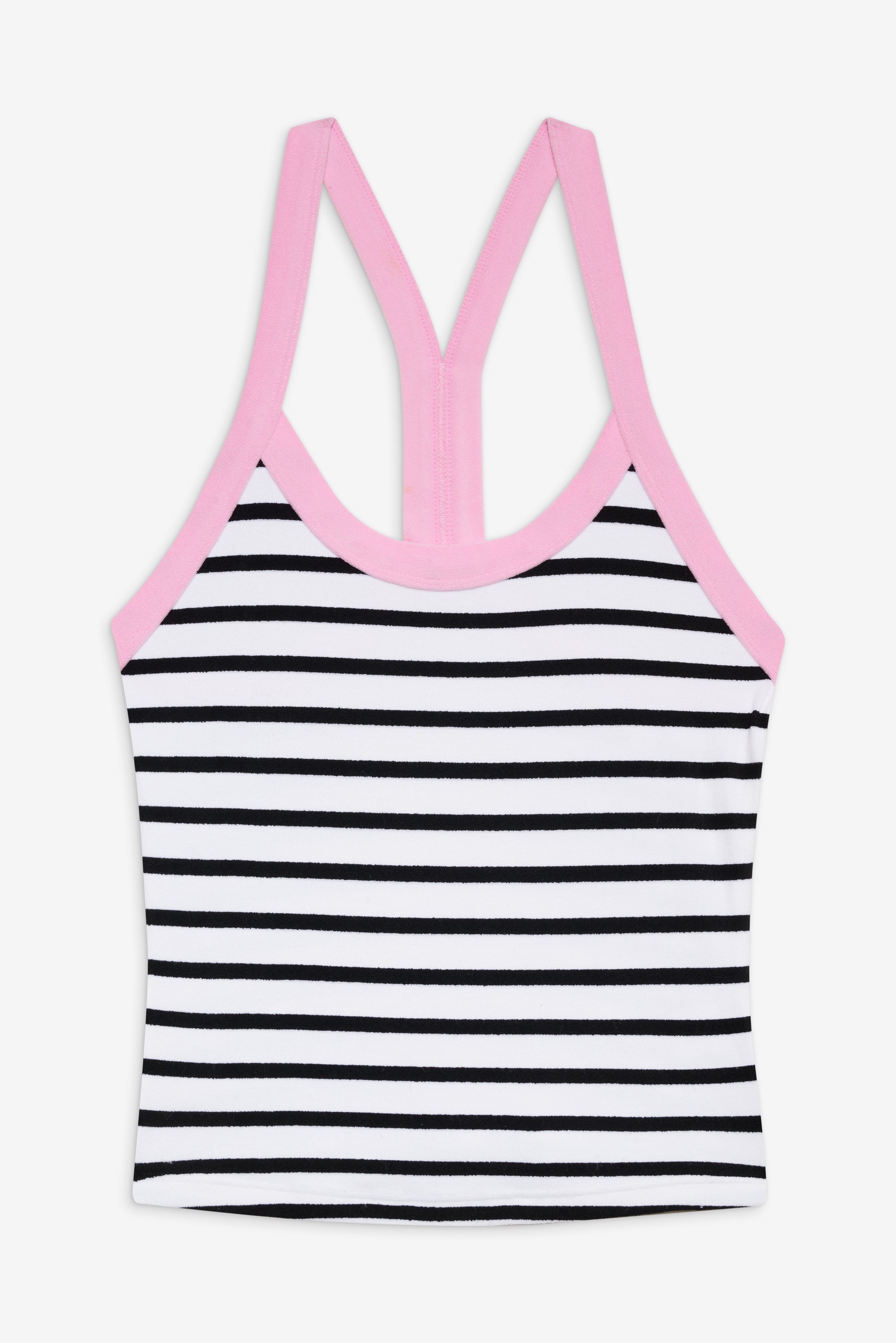 Velma Racerback Tank Top - Vintage Stripe